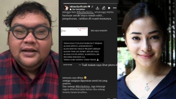 “Fico Fachriza Tipu Nikita Willy, Transfer Uang Rp28 Juta”